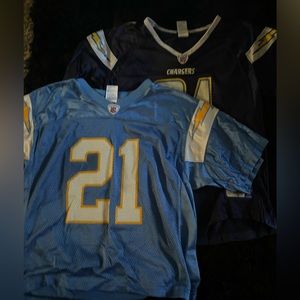 Two chargers jerseys